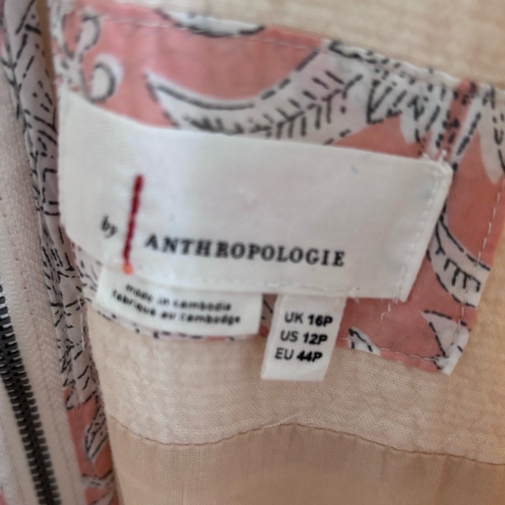 Anthropologie Demi Textured Jumpsuit NWT size 12P - Picture 5 of 7